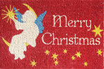 Christmas Angel Coco Door Mat - 18" x 30"